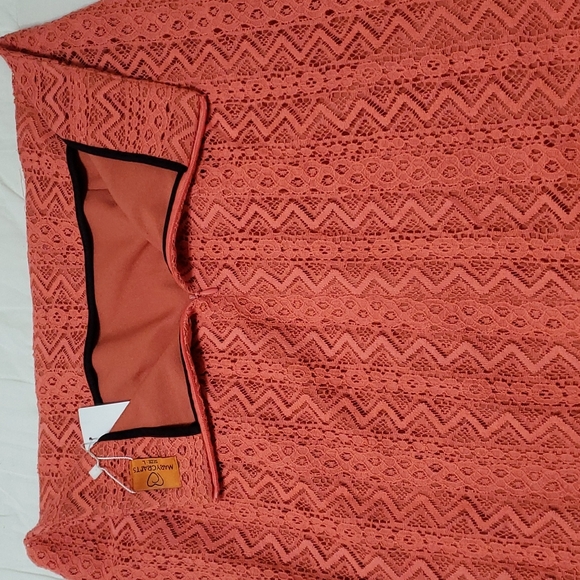 MARY CRAFTS Lace Lined Pencil Knee Lenght Midi Skirt - Picture 4 of 6